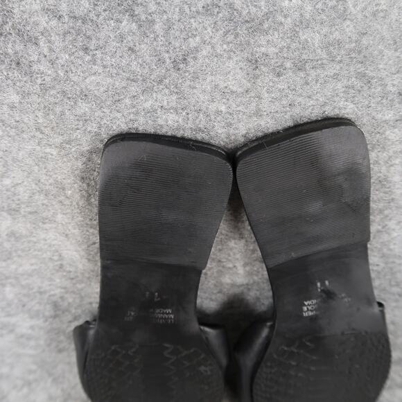 BOG Collective Shoes Women 11 Sandal Slip On Flat Twist Strap Leather Boho Black - Picture 10 of 12